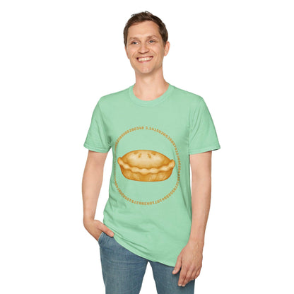 Pi Lover T-Shirt - Funny Meat Pie Design