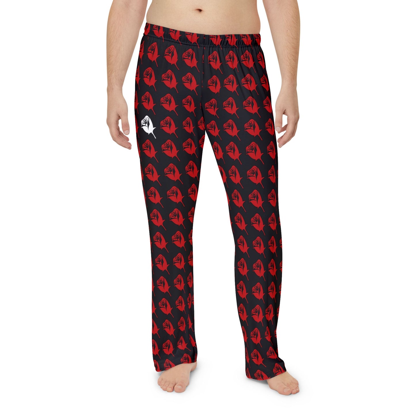 Men's Pajama Pants - Red Roses Bed Time Passion