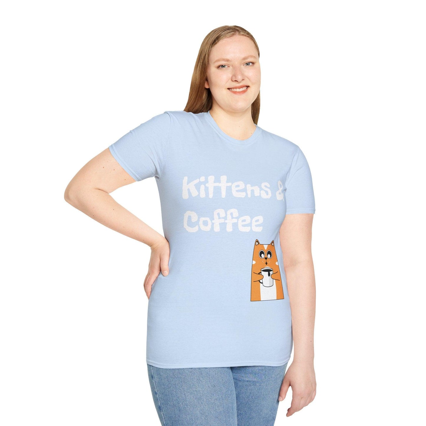 Kittens and Coffee Softstyle T-Shirt