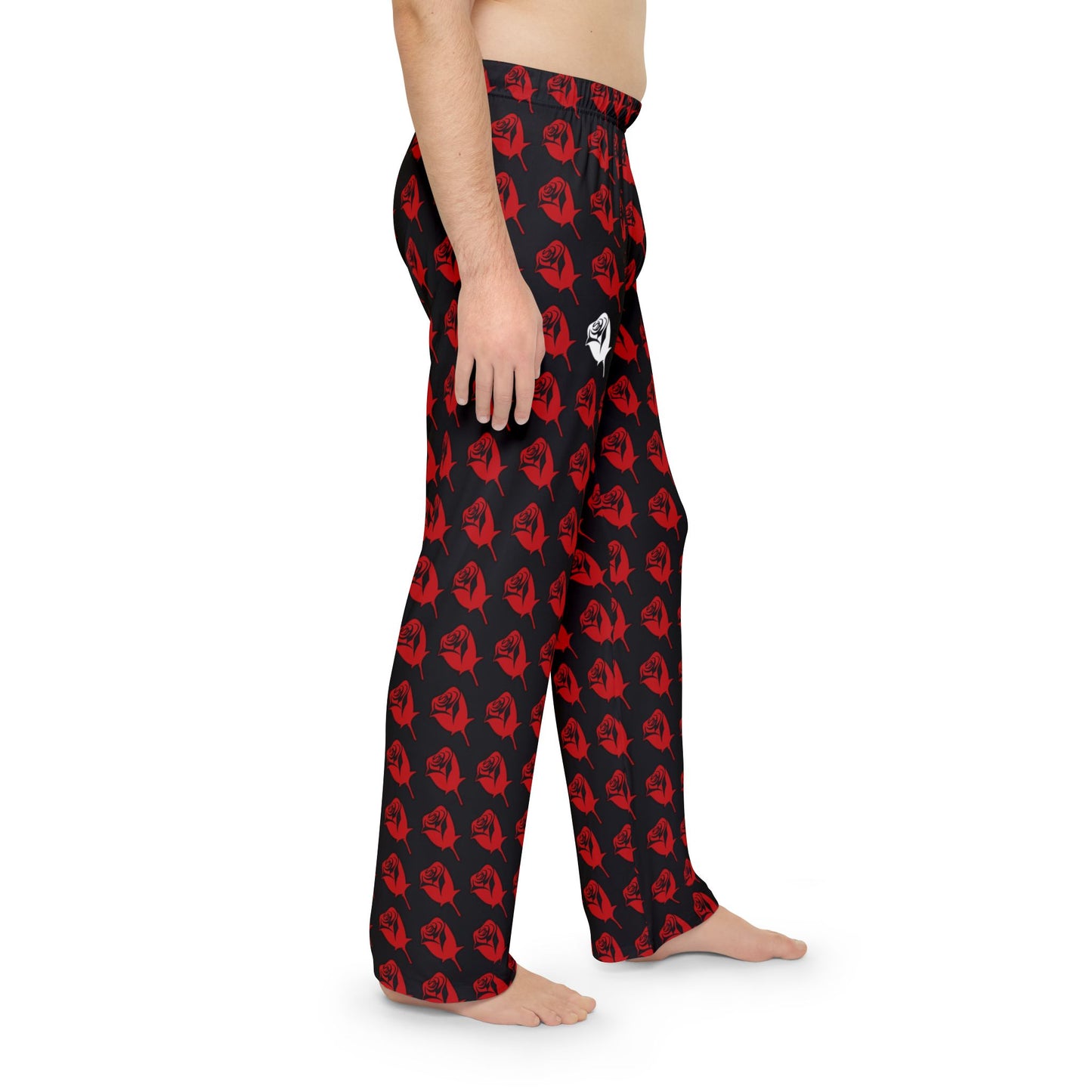 Men's Pajama Pants - Red Roses Bed Time Passion