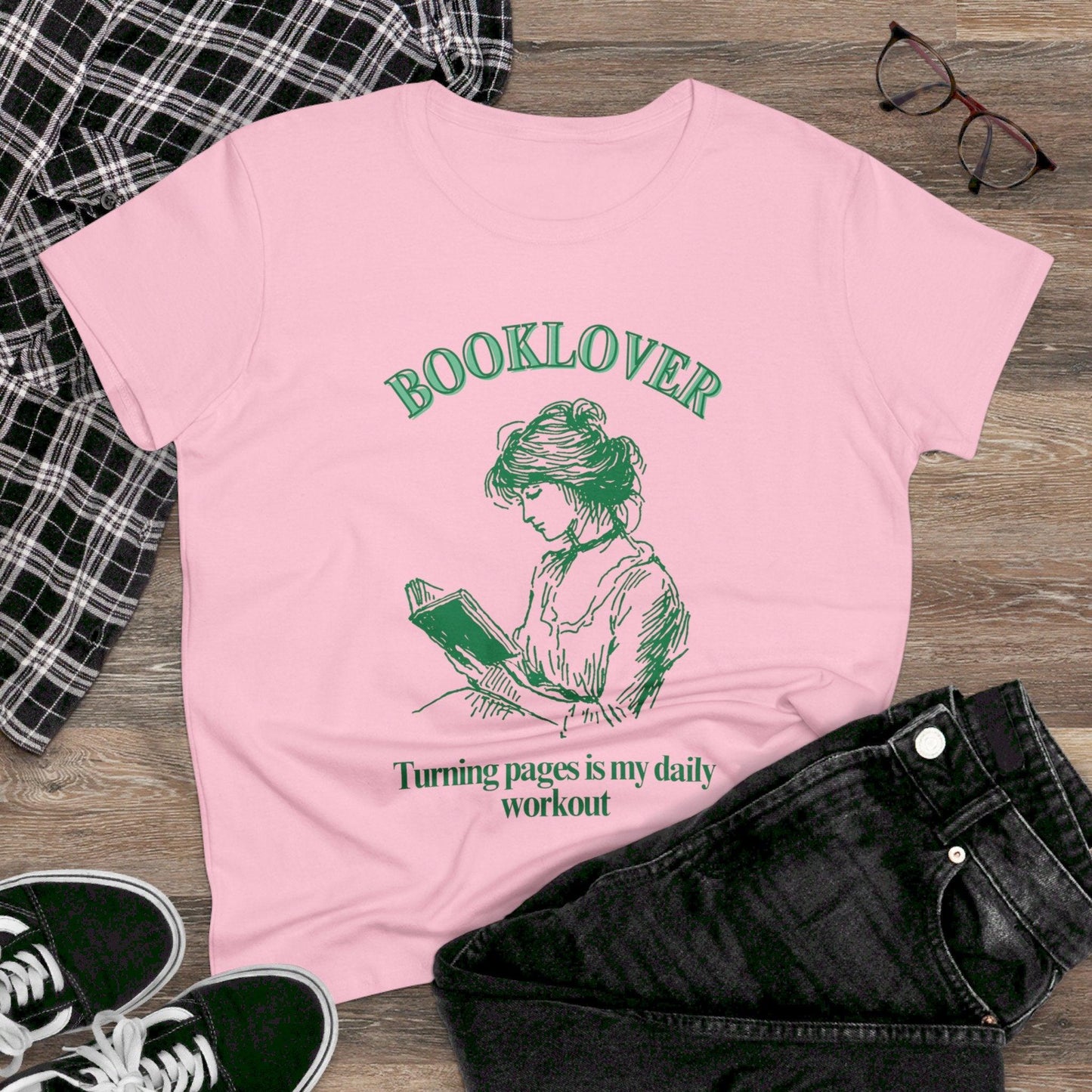 Book Lover's Women's Midweight Cotton Tee