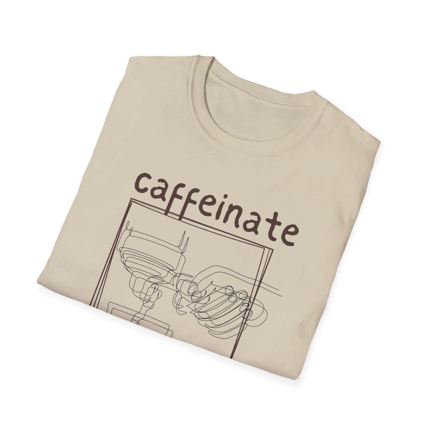 Coffee Lover Unisex T-Shirt - Caffeinate to Focus, Make Coffee