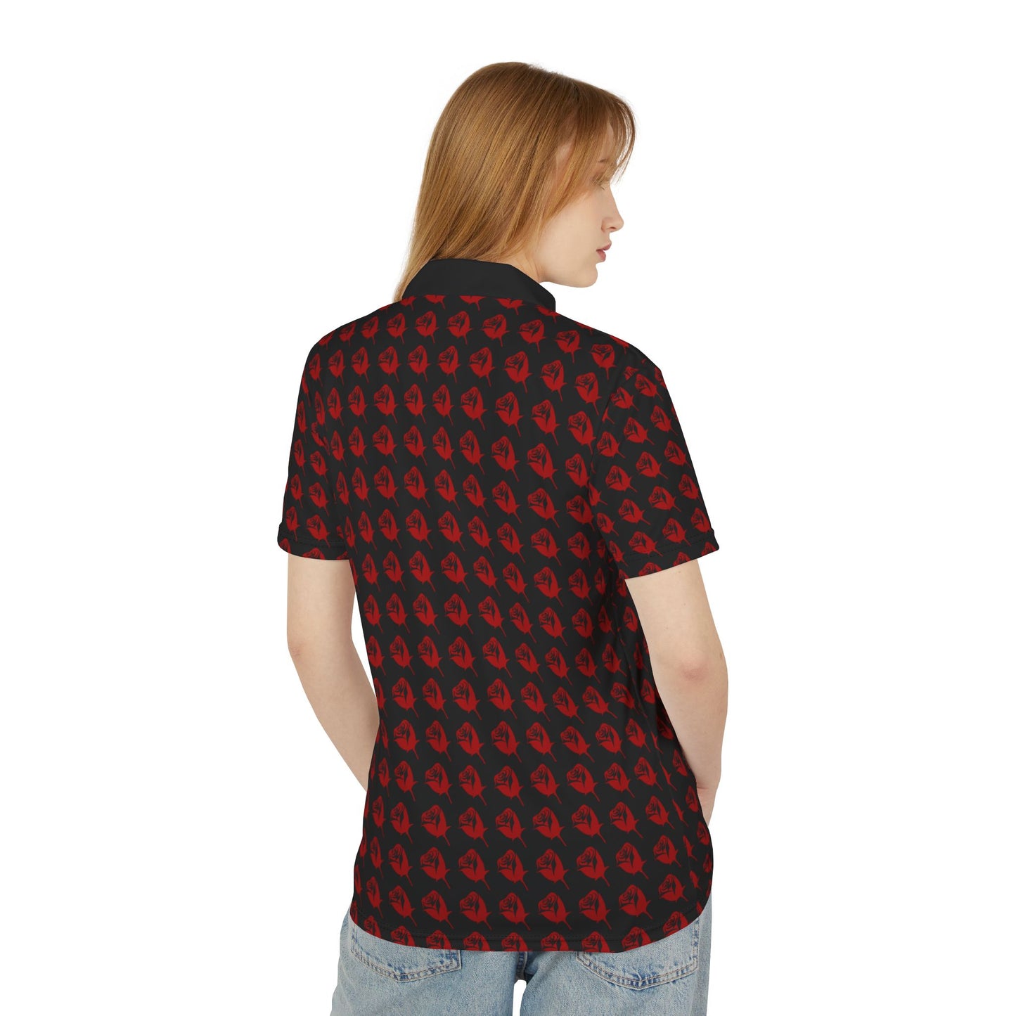 Red Passion Rose Polo Shirt