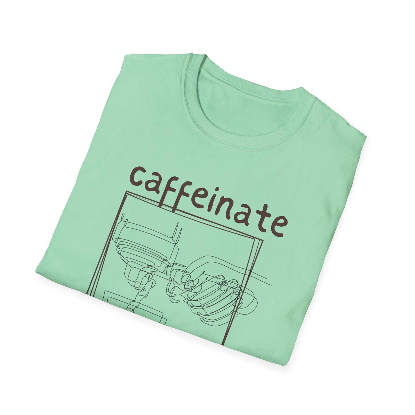 Coffee Lover Unisex T-Shirt - Caffeinate to Focus, Make Coffee