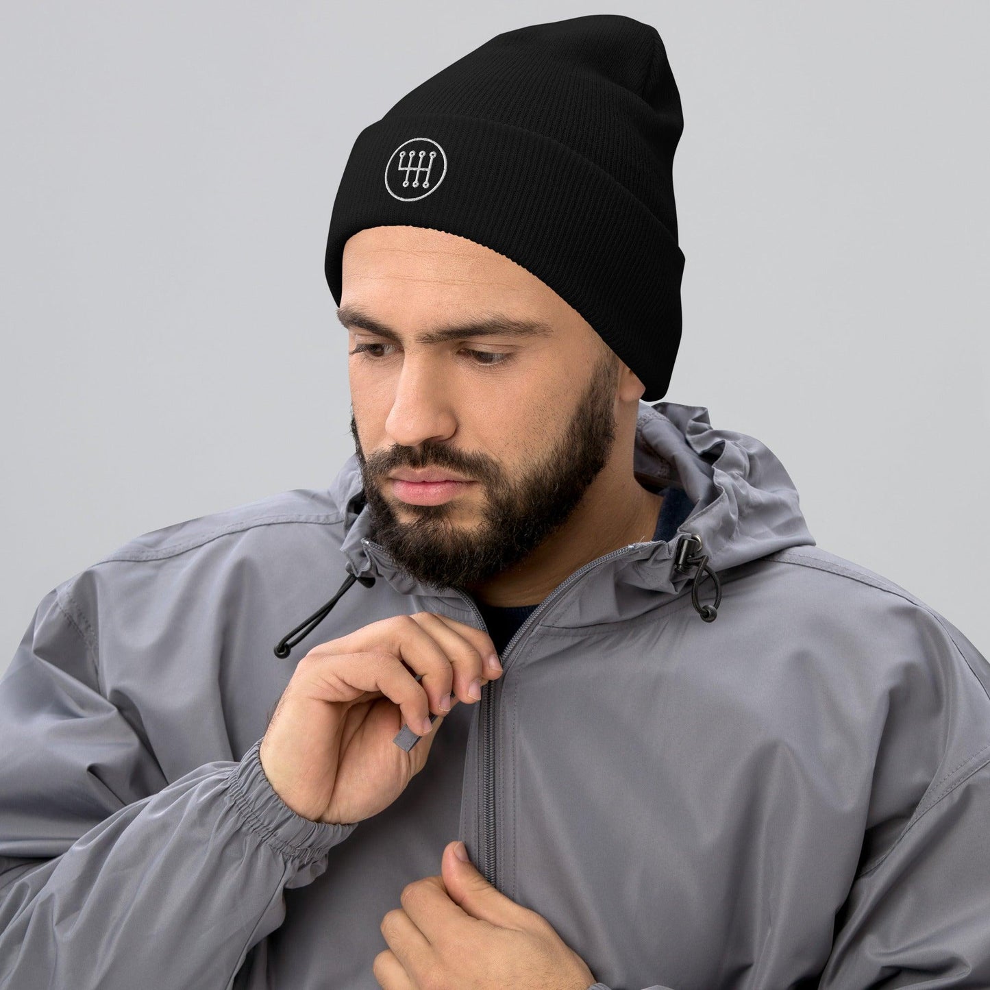 Stick Shift Embroidered Beanie - Goodfella