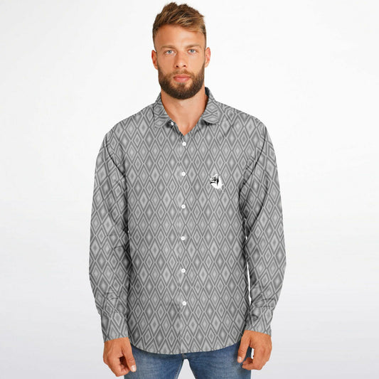 Diamond Heist Long Sleeve Button Down Shirt - Goodfella