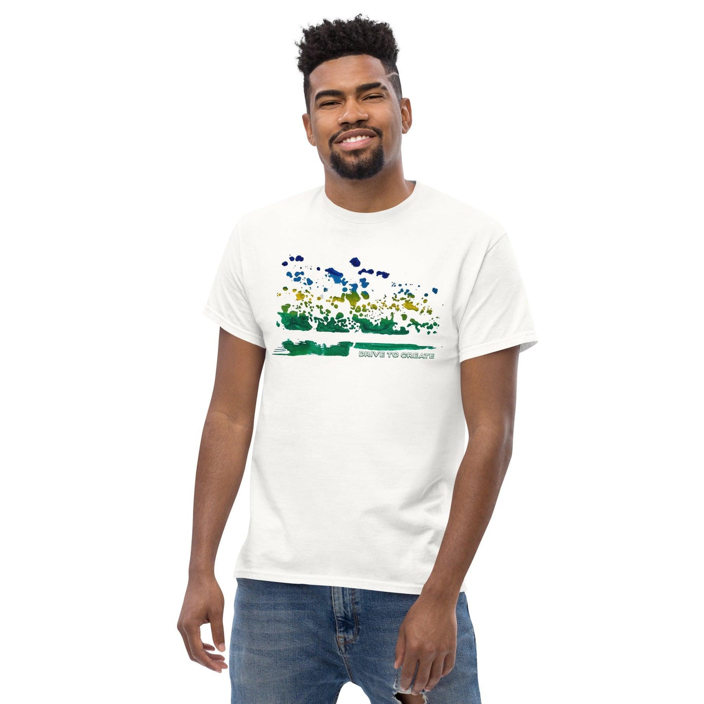 Abstract Landscape Gel Plate Unisex classic tee