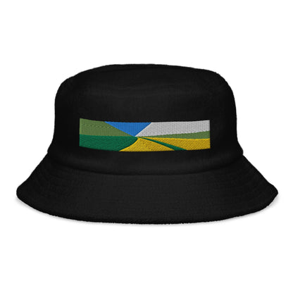 Miami Beach Embroidered Terry Cloth Bucket Hat