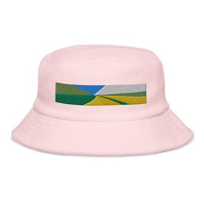 Miami Beach Embroidered Terry Cloth Bucket Hat