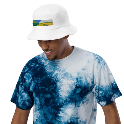 Miami Beach Embroidered Terry Cloth Bucket Hat